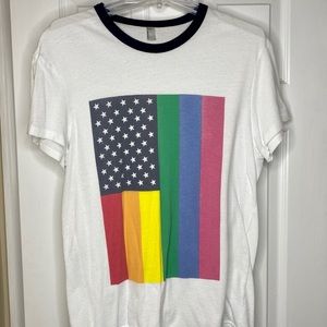 American Apparel men’s Pride flag tee size M